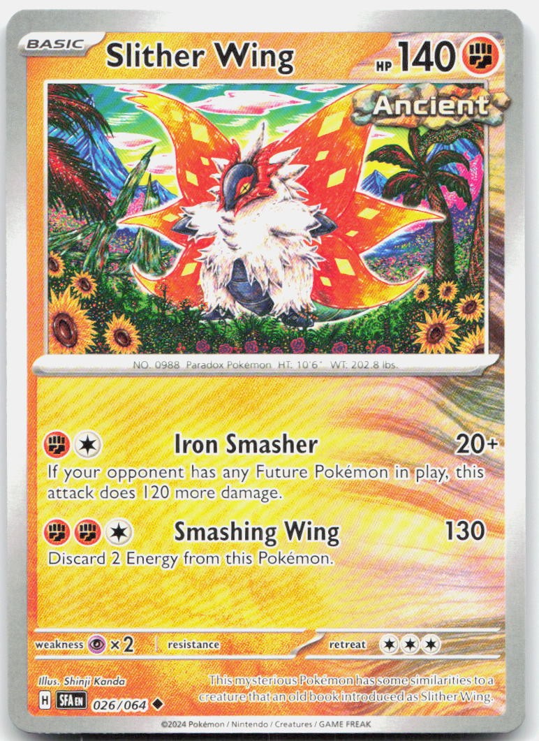 Slither Wing 026/064 SV Shrouded Fable U NM Pokémon — English