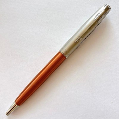Parker Sonnet Kugelschreiber Frankreich Schwarz Tinte Orange Gebraucht Firmen...