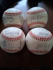 Lot Of 8 MLB Signed Baseballs 4 Teams And 4 Singles