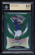2019 Leaf Valiant Green Prismatic 98/99 Josh Wolf BGS 9.5 GEM MINT Auto 4z8
