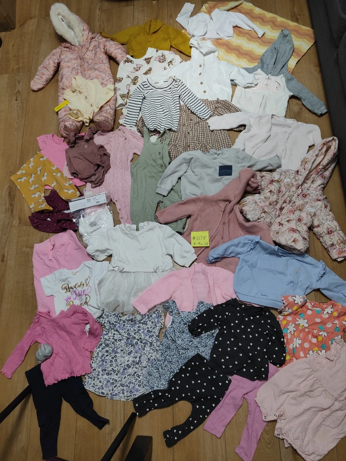 #078💜 Huge Bundle Of Baby Girl Clothes 6-9months NEXT GEORGE M&S H&M GAP NUTMEG