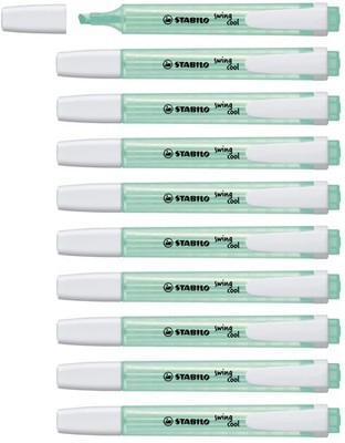 Highlighter - STABILO swing cool - Pack of 10 - Turquoise