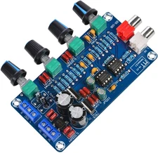 1Pcs Hifi NE5532 OP-AMP Preamplifier Amplifier Volume EQ Tone Control Board