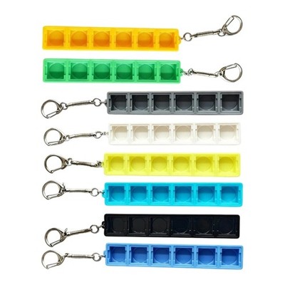 6-Slot Keyboard Keyswitch Tester Base in Mini Frame Keyboard Keychain Gift
