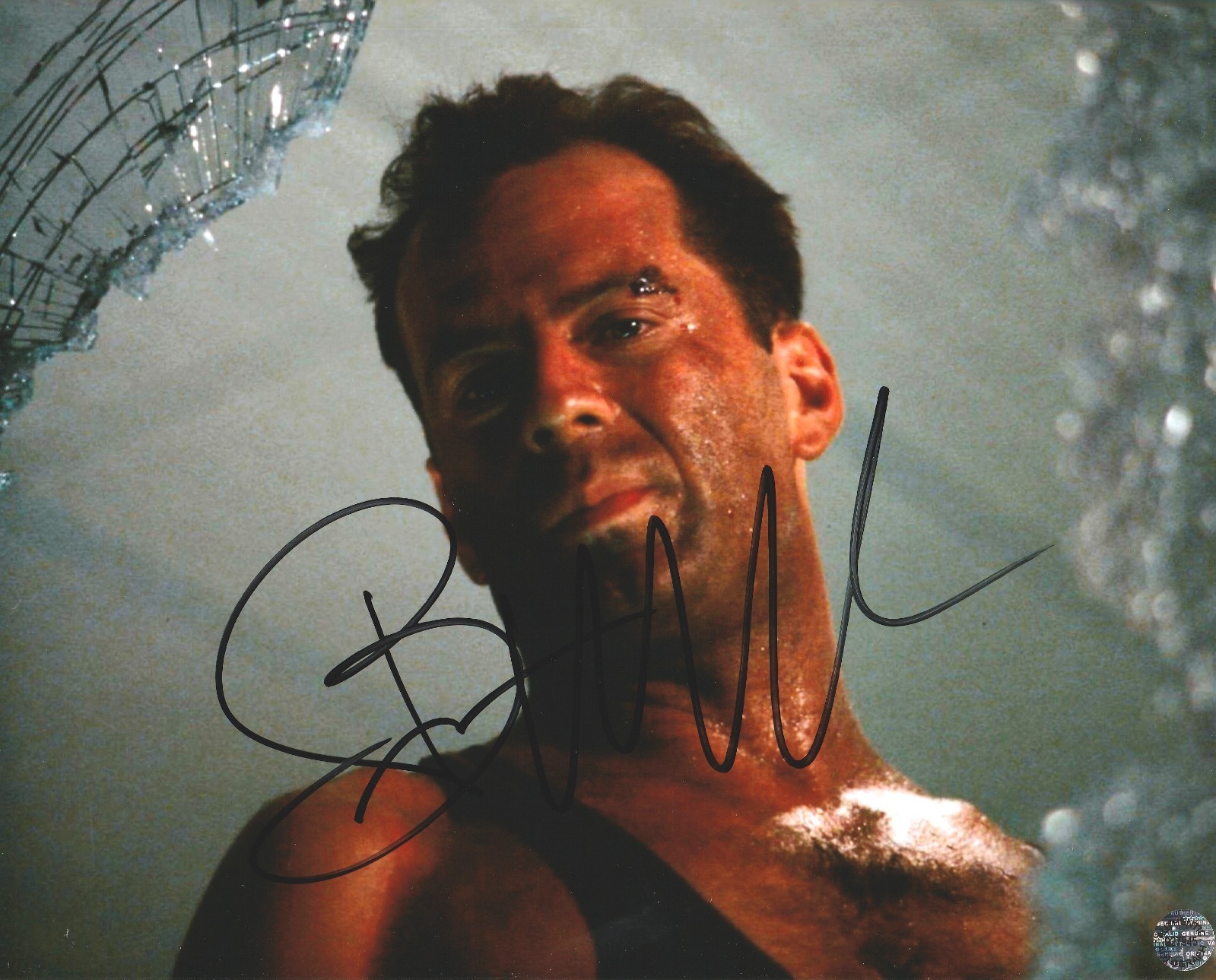 Bruce Willis Signed Autographed Die Hard 8x10 Photo with COA/Matching Hologram