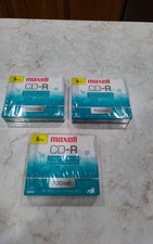 MAXELL CD-R DATA-MUSIC-PHOTOS 700 MB 3 5PACKS NEW SEALED