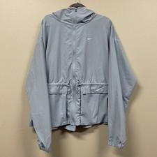 Nike Womens Everything Woven Oversized Jacket Blue Medium FN3669-440