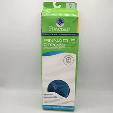 NEW PowerStep Pinnacle Breeze Full Length Orthotics Mens 14-15 Arch Heel Insole