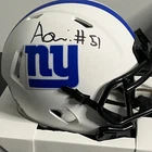 NY Giants AZEEZ OJULARI Signed Riddell LUNAR Mini Helmet Beckett Holo