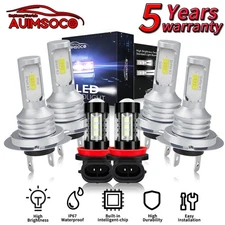 For Kia Sedona 2015-2018 Combo 6x LED Headlight Kit Bulbs Hi/Lo Fog Beam 36000LM