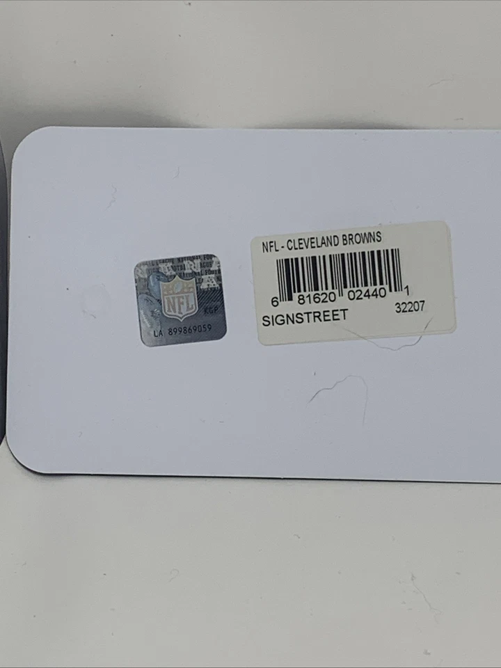 Letrero de calle Cleveland Browns ¡NUEVO! 4" X 24" "Cleveland Browns Ave." Man Cave NFL Foto 3 de 4