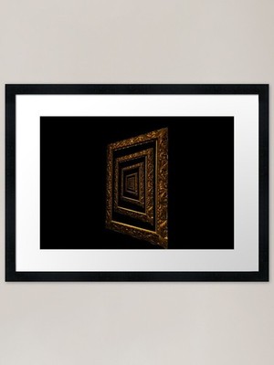 Selbstwiederholende Spiegel/leerer Spiegel gerahmt Wandbild Poster Leinwanddruck Bild