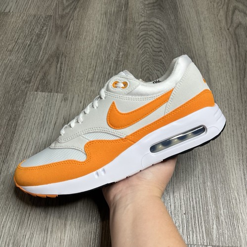 New Nike Air Max 1 ‘86 OG Mens 9.5 Golf Shoes White Ceramic Orange DV1403-118
