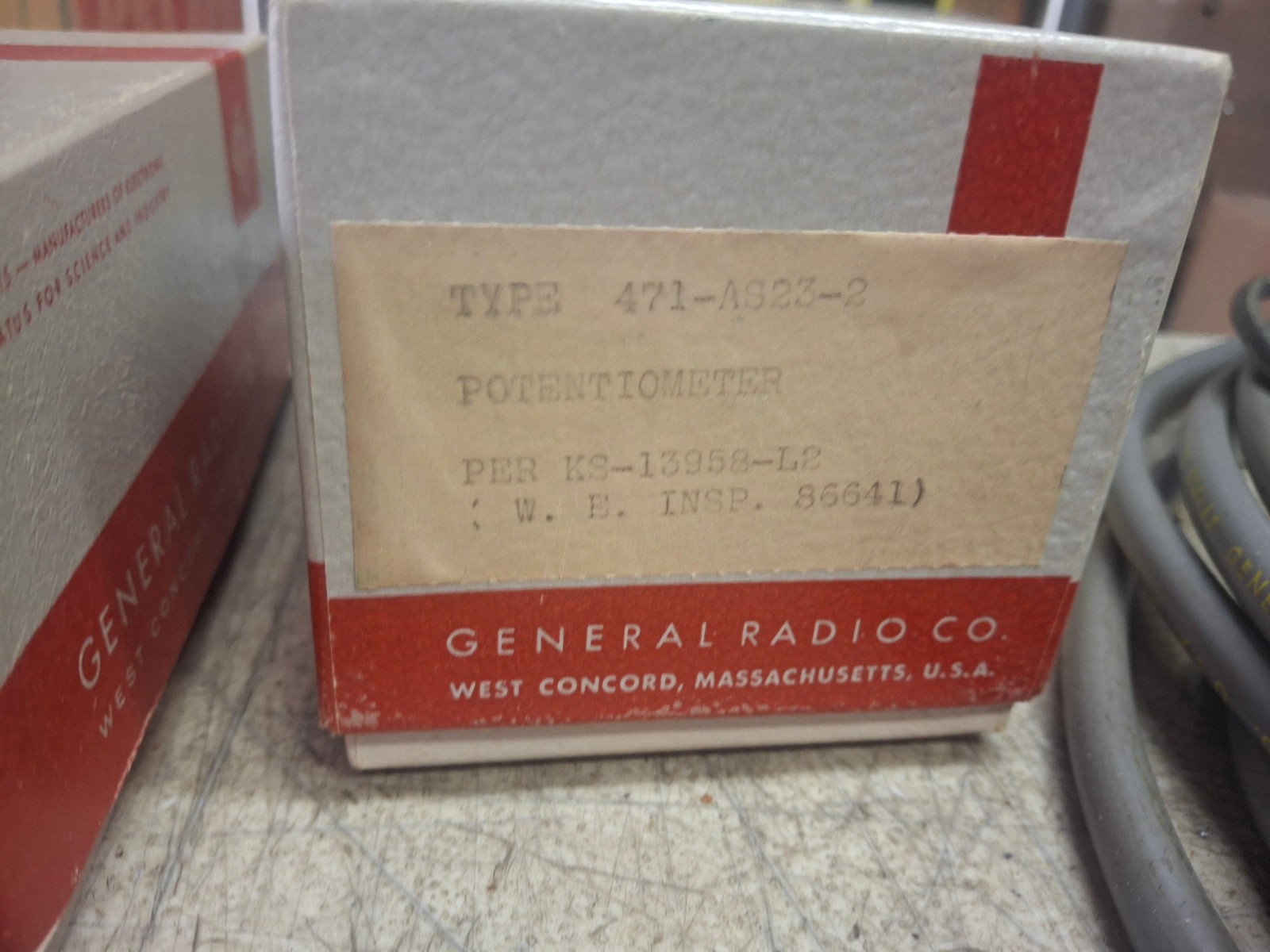 LOT OF GENERAL RADIO COMPANY PARTS U-Line Section CABLES AIR LINES & MORE