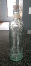 Decorative Glass Bottle with Cork, Glossy Finish, Made in Spain