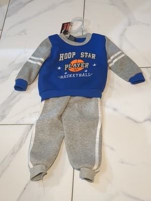 NWT Mad Game 2 pc  Boys Pant Set.  Size 24 months .Hoop Star Player Basketball
