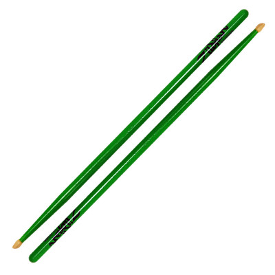 Zildjian Z5AACDGG 5A Acorn Wood Tip, Neon Green