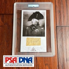 KING GEORGE III Autograph CUT SIGNATURE Engraving Signed * England * PSA/DNA