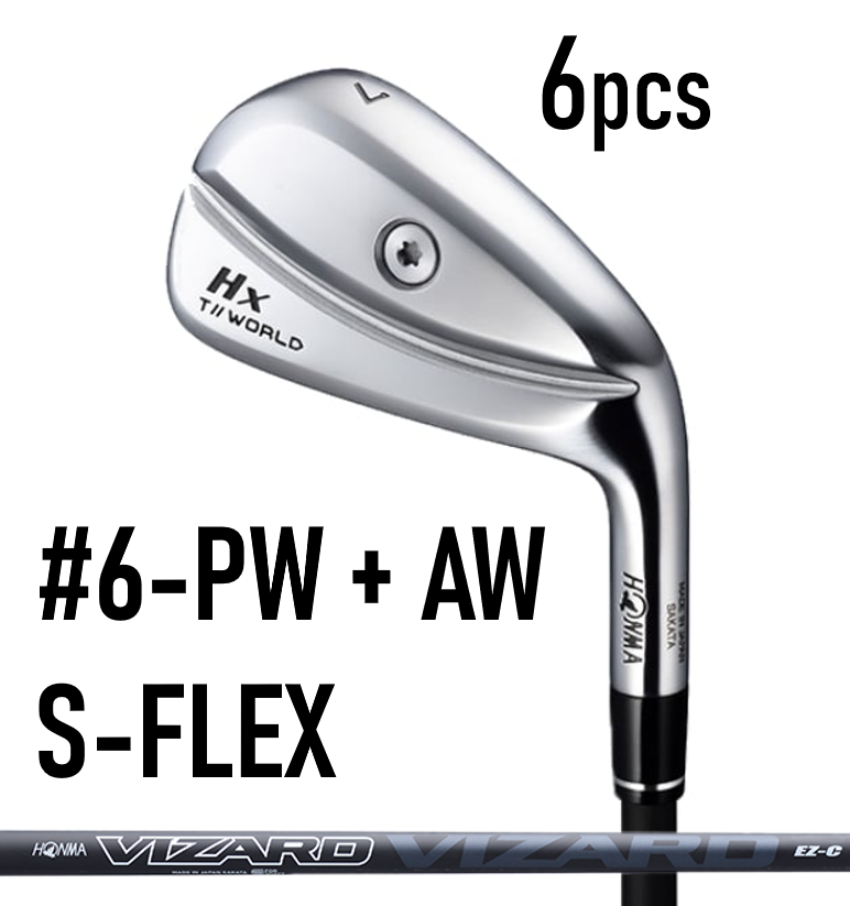 Honma T WORLD TW767 Hx Iron 6-PW & AW 6Pcs SET VIZARD EZ-C