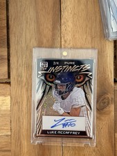 2023 Leaf Pro Set Pure Pure Instincts Luke McCaffrey #PI-LMC Clear #2/4