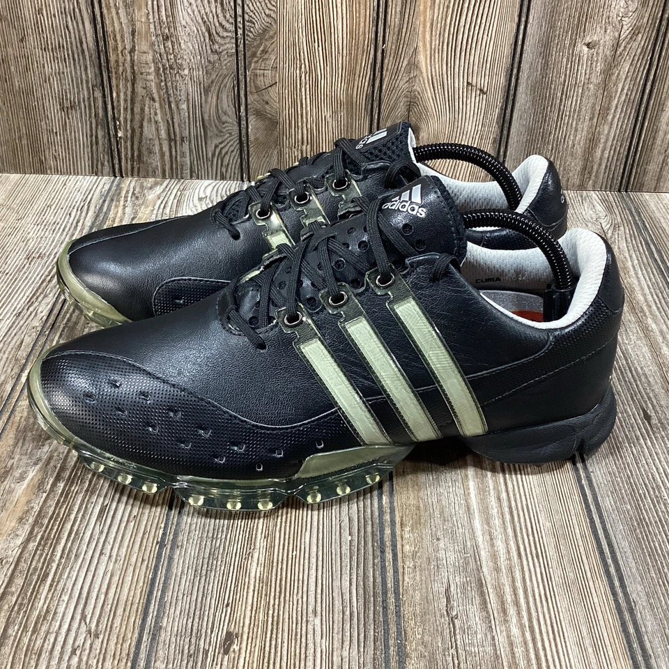 Adidas Mens Powerband 3.0 White/Black/Silver Golf Shoes 675490 Size 8.5 NEW RARE - Image 4 of 4