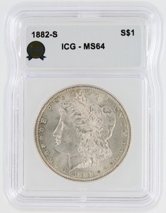 1882-O Morgan Silver Dollar ICG MS64 S$1 New Orleans Minted No Reserve