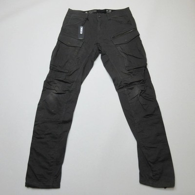 G-Star Raw Herren Rovic Zip 3D Tapered Hose Cargohose W31 L36 Rabengrau