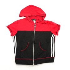 Conspiracy Kids Red  Black Varsity Hoodie Size M