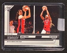 Sonia Citron/Kiki Iriafen 2025 Panini Instant WNBA #36 Mystics RC (In Hand)