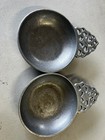 Pair of Wilton RWP Armetale Porriger's Bowls with Lace Handles — photo 3