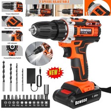 Power Cordless Drill Screwdriver 21V 45Nm Electric Drilling Machine with Battery