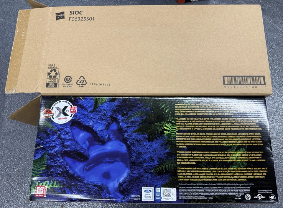 Transformers Jurassic Park Mash-Up Tyrannocon Rex+Autobot JP93 in SEALED SHIPPER - Image 2 of 2