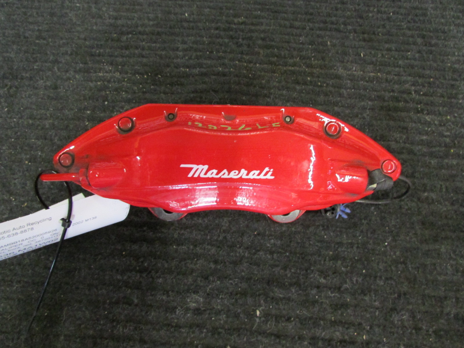 Maserati Spyder, Coupe, LH, Left Front Brake Caliper, Red, P/N 387201117