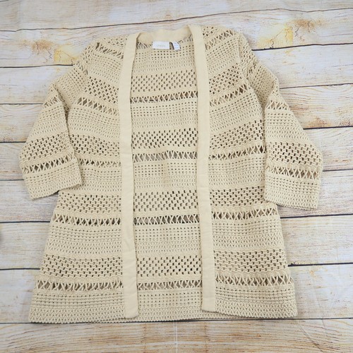 Chico's Crochet Cardigan Size 1 / M 