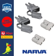 Narva 50Amp Anderson Plug Cover Source & Load Ends with Narva Anderson Plugs