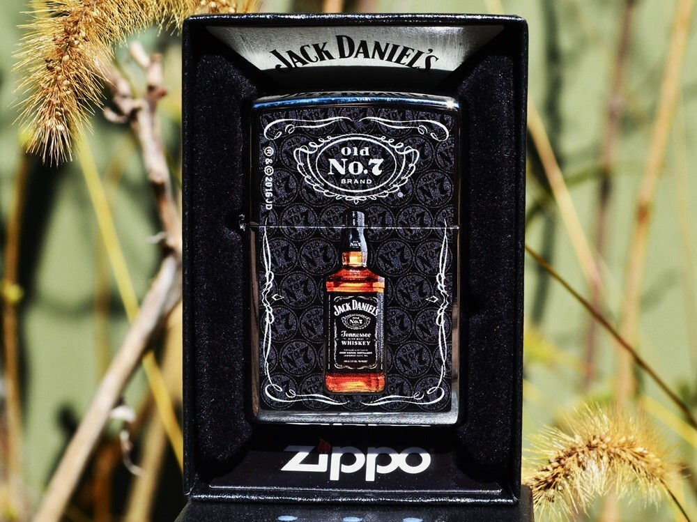 【未使用品】zippo 2018年 vintage JACK DANIEL'S Zippo Jack Daniel's® Barrel Design 540 Tumbled Brass