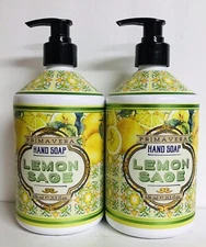 2 Bottles Home & Body Co. ~ Lemon Sage Hydrating Hand Soap 21.5 fl oz Each