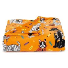 The Big One Oversized Supersoft Plush Throw- Halloween Dogs