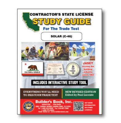 Jaset's California Solar (C-46) Exam book and Online Study Tool Home Seminar