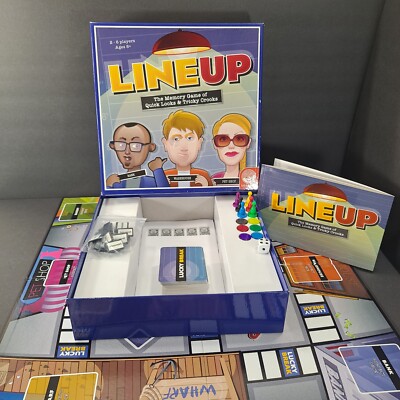 Line Up Board Game The Memory Game Quick Looks Tricky Crooks Mindware  Complete