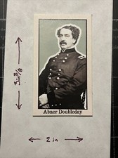 Abner Doubleday Custom 1/1 Trading Card Blue Background