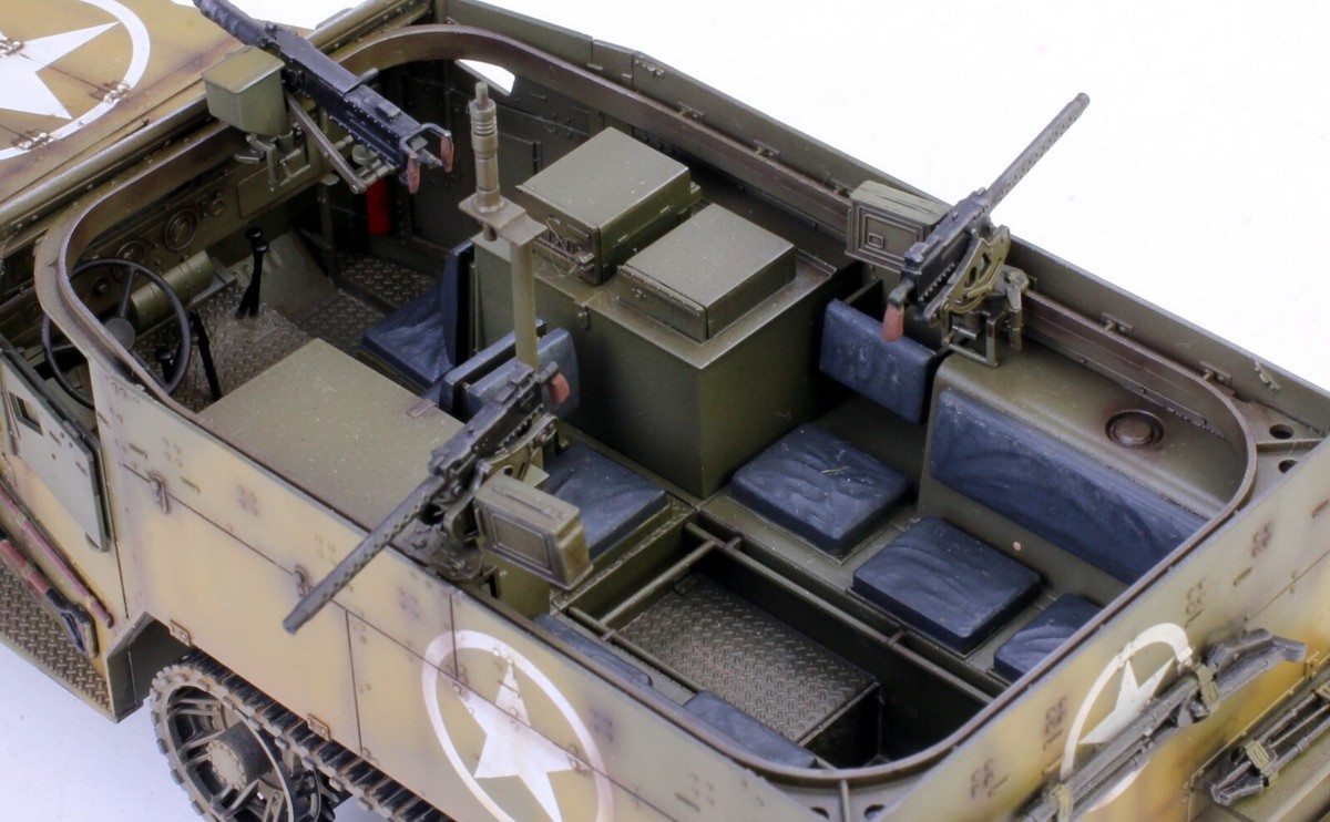 Miniature Solido 1/50 - Half-track Avec Projecteur - Armée Française - Réf 6225