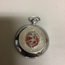 Vintage Russian Molnija pocket watch running 1940  s-60  s For Repair   