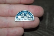 Vintage Canoe The Wild Sportsmanship Enamel Lapel Award Pin USA Made