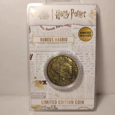 Harry Potter Rubeus Hagrid Collectible Coin Limited Edition Pin Badge