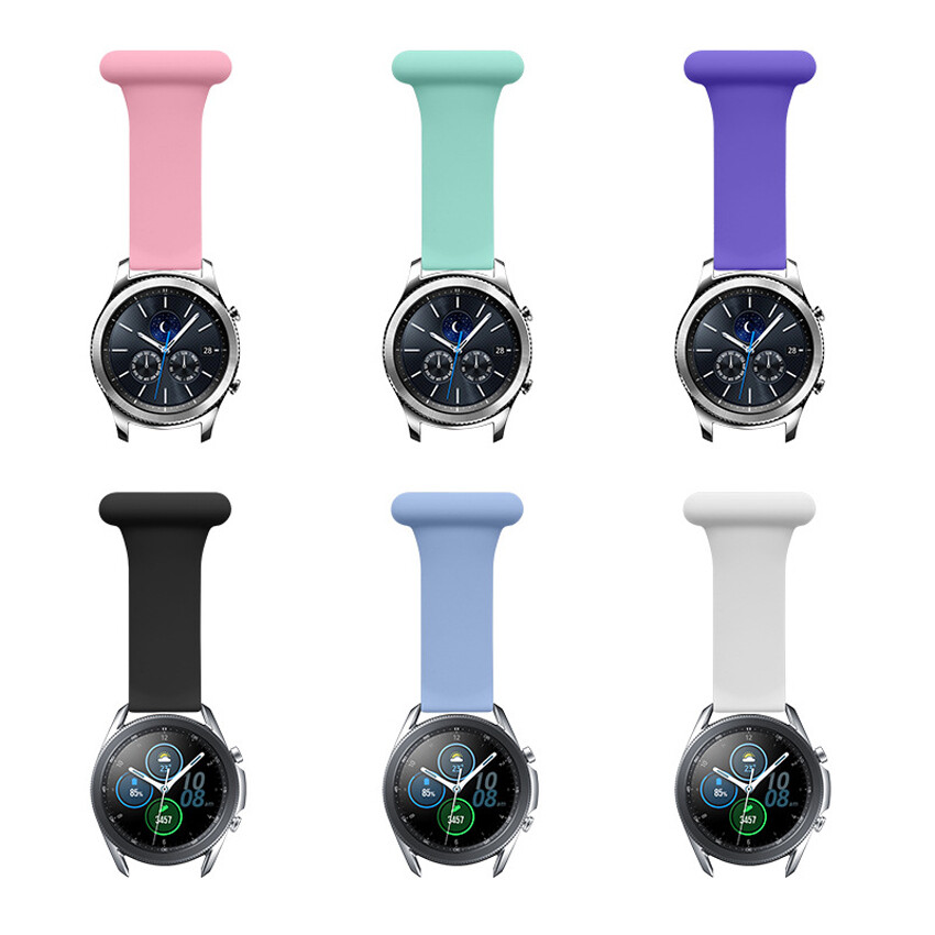 Strap Watch Doctors Silicone Fob For Samsung Galaxy Watch Active Band Clip-On