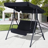 Outdoor Swing Canopy 2 Seats Person Patio Furniture Hammock Steel Garden Yard Us Outdoor Swing Canopy 2 Seats Person Patio Furniture Hammock Steel Garden Yard Us