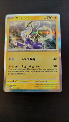 Miraidon (80/198) Holographic Pokemon Card | eBay