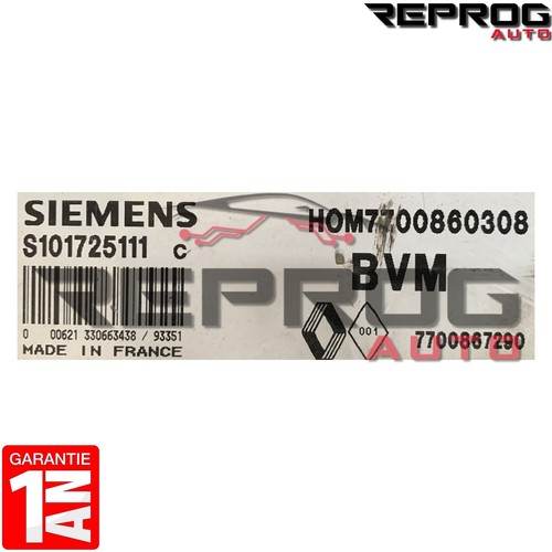 CALCULATEUR DÉCODÉ RENAULT LAGUNA 1.8i S101725111C HOM7700860308 7700867290 - Picture 2 of 2