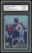 DK Metcalf 2019 Panini Luminance Silver 1st Graded 10 NFL Rookie Card #217 RC